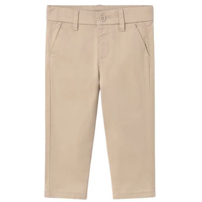 Cashew beige twill basic broek 522