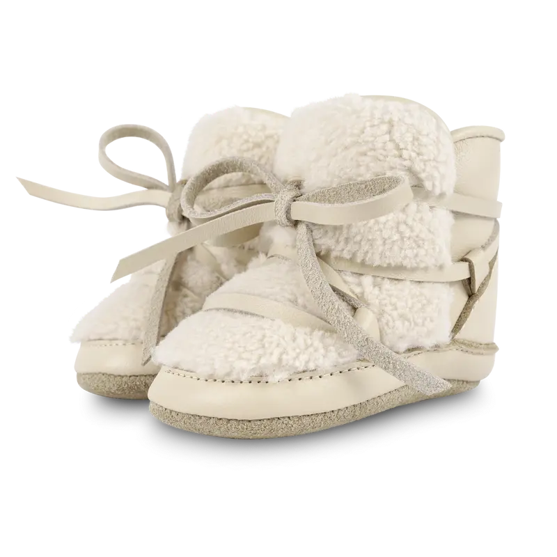 Cassi Booties | Cream Leather
