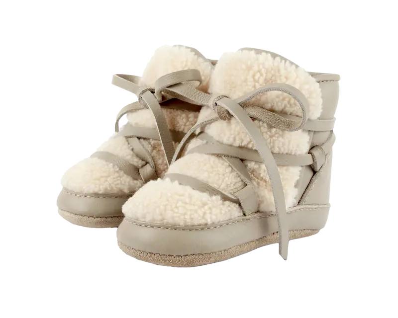 Cassi Booties | Light Stone Leather
