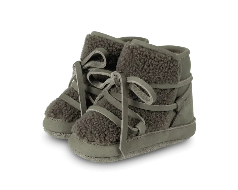 Cassi Booties | Stone Nubuck