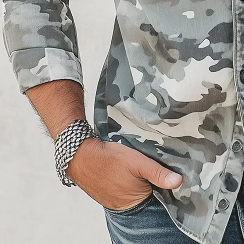 Cassiel - weiches Camouflage-Hemd