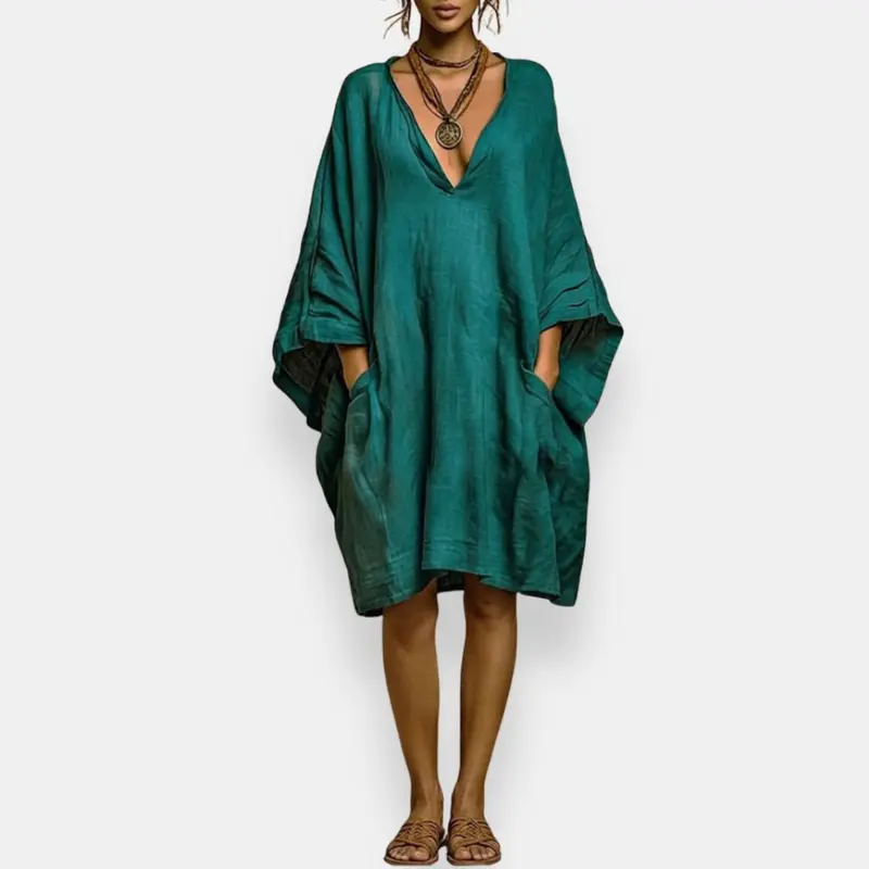 Cavielle | Fließendes Oversized-Kleid mit Taschen