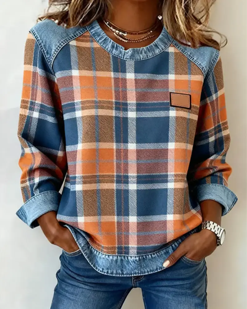 Célia – Sweatshirt „Patchwork Daring“