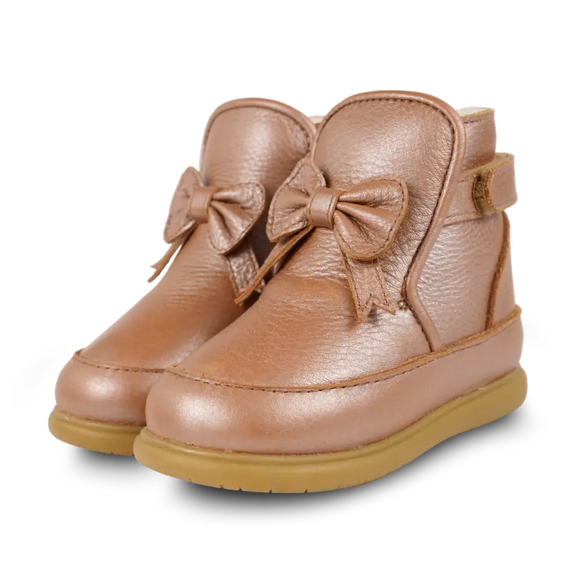 Cemilla Shoes | Clay Metallic Leather