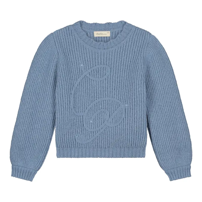 Charlie Petite | Hudson Sweater | Denim Blue