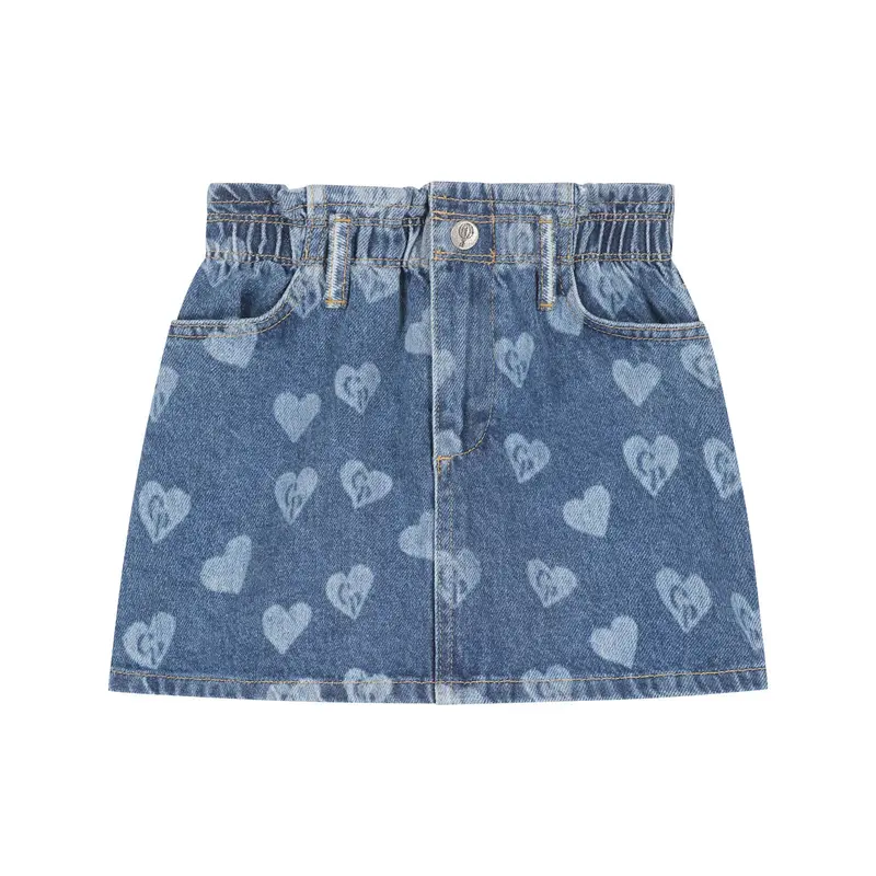 Charlie Petite | Jada Skirt | Medium Blue