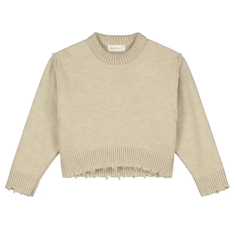 Charlie Petite | Joan Sweater | Beige Melange