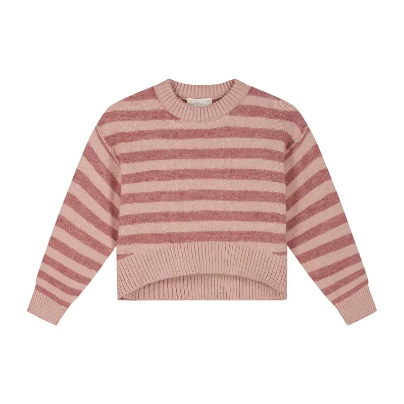 Charlie Petite | Joan Sweater | Pink Stripes