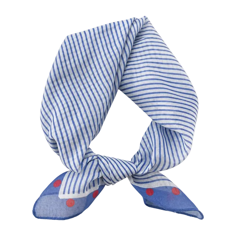 Charlie Petite | Lisa Scarf | Blue Stripes