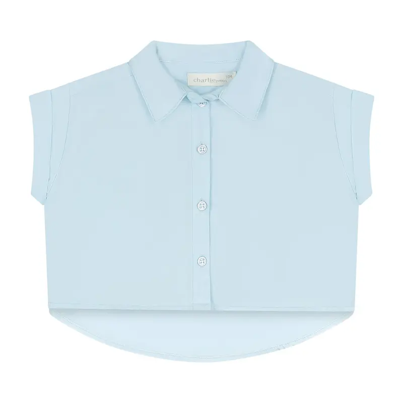 Charlie Petite | Milou Blouse - Mini | Pale Blue