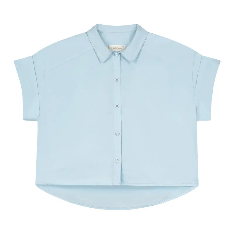 Charlie Petite | Milou Blouse - Mommy | Pale Blue