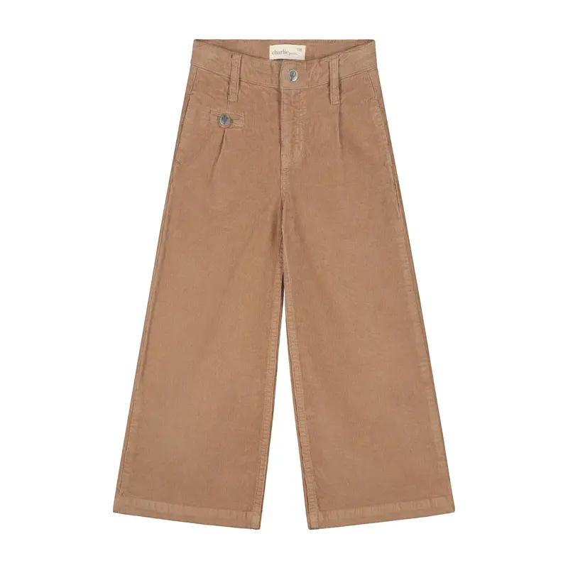 Charlie Petite | Nadia Flaired Pantalon | Light Brown