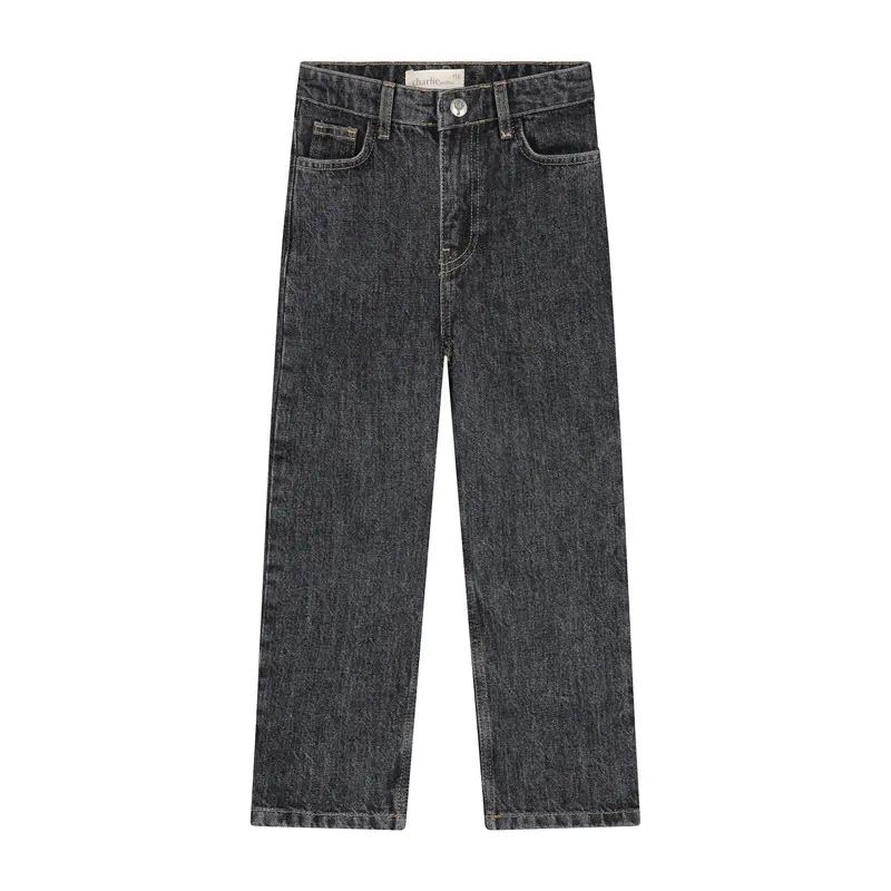 Charlie Petite | Naud Jeans | Black Stone Washed