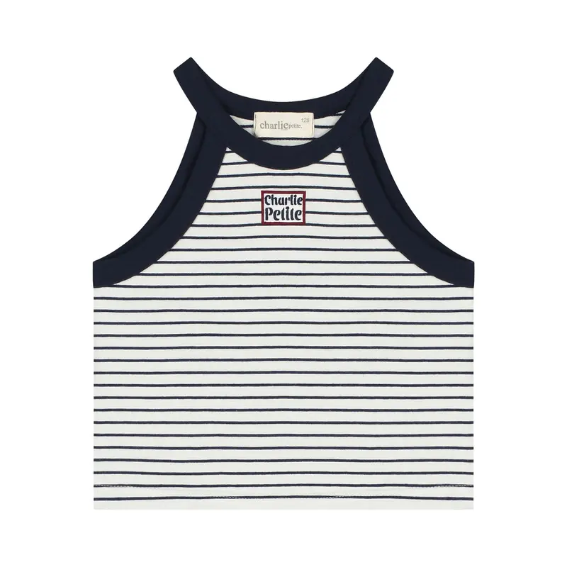 Charlie Petite | Naylee Singlet | Navy