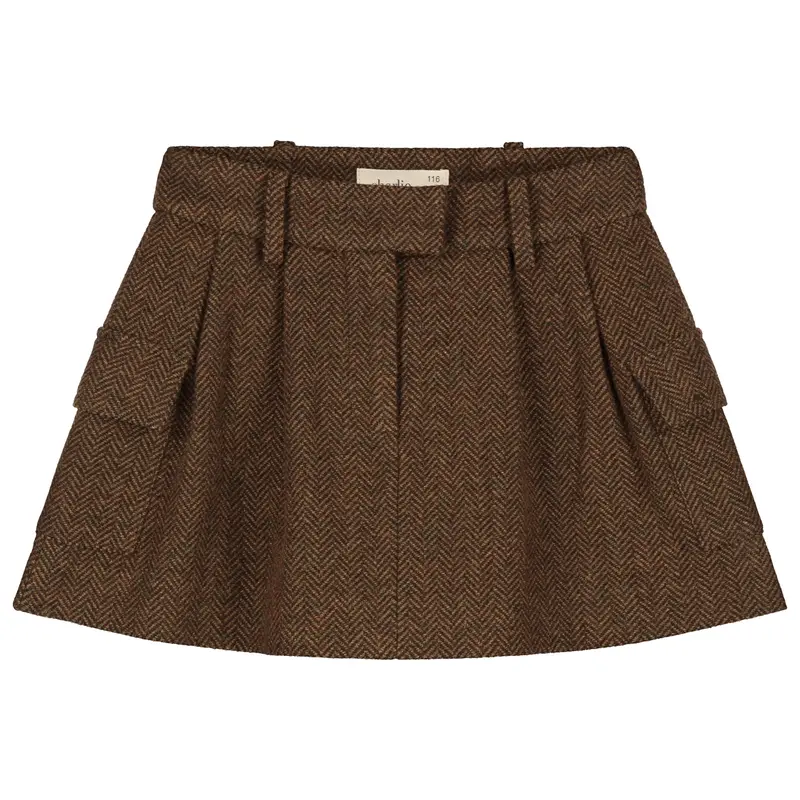 Charlie Petite | Noa Skirt | Brown Melange