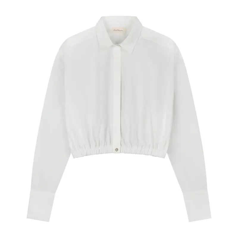 Charlie Petite | Odile Blouse - Mommy | White