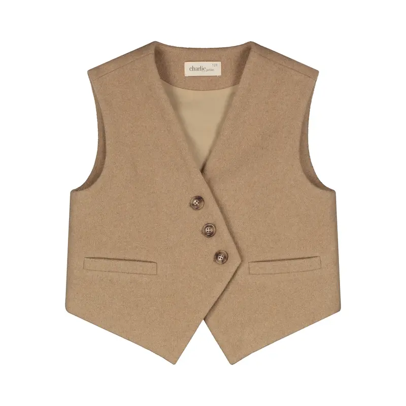 Charlie Petite | Olly Gilet - Mini | Camel