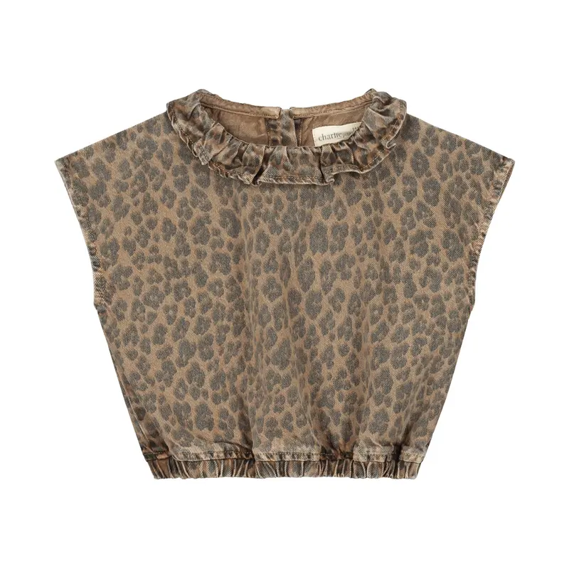 Charlie Petite | Paige Top | Tiger Print
