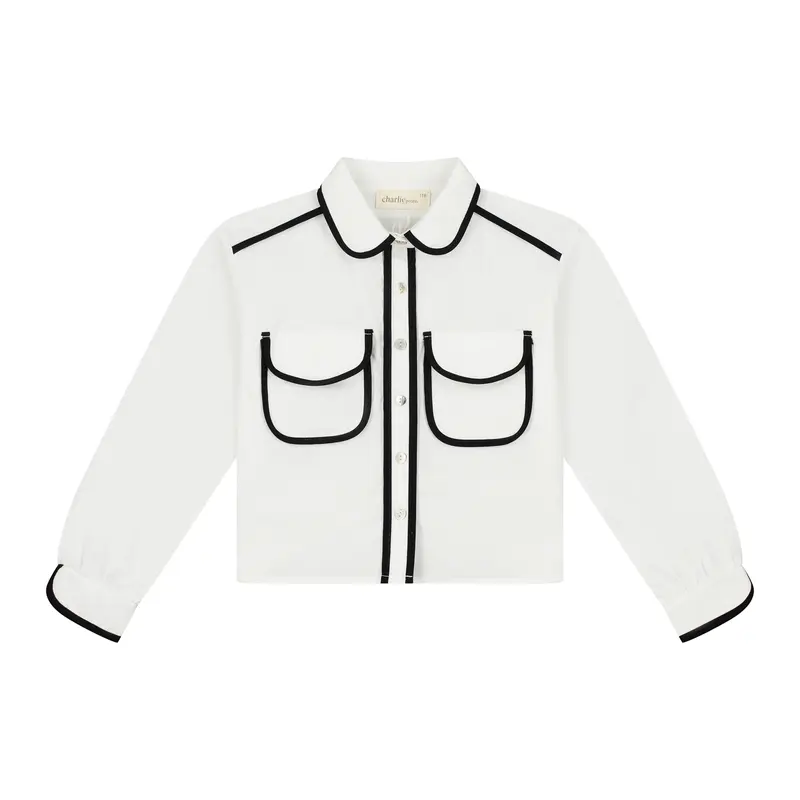 Charlie Petite | Pepper Blouse | White