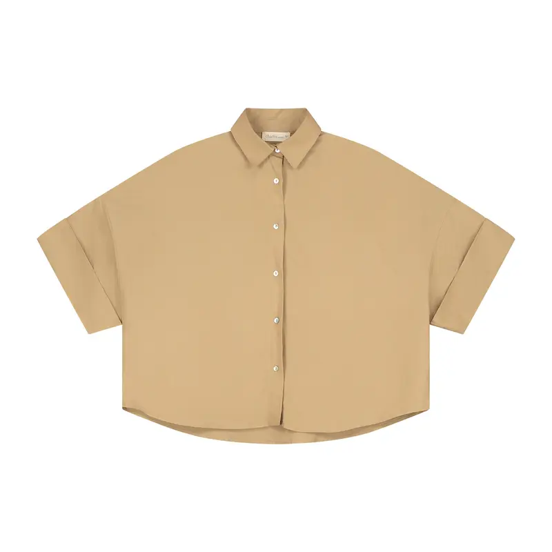 Charlie Petite | Riley Blouse - Mommy | Camel