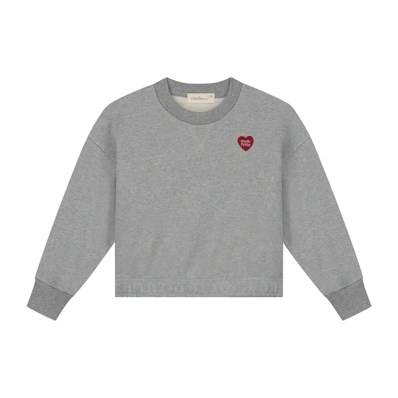 Charlie Petite | Sara Sweater | Grey Melange