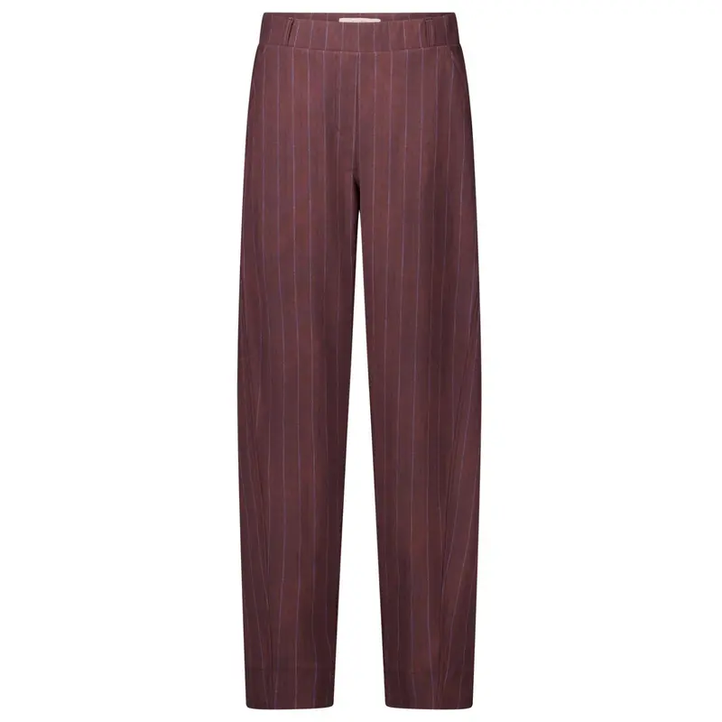 Chestnut met espresso trouser Marlise stripe
