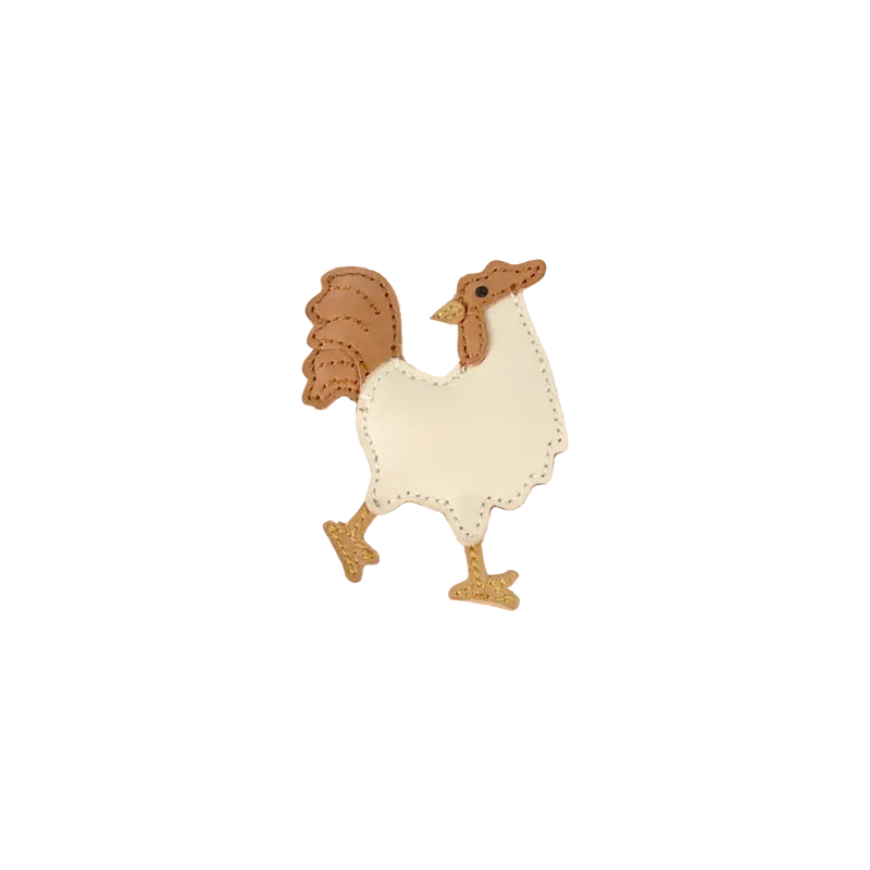 Chiem Clip | Rooster | Cream Leather