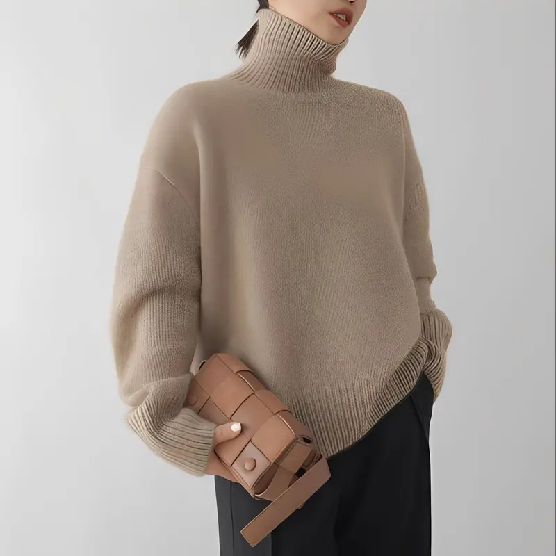 Clementine - Damenpullover mit kuscheligem Rollkragen