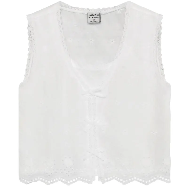 Cloud sleeveless embroidery Shirt 970854