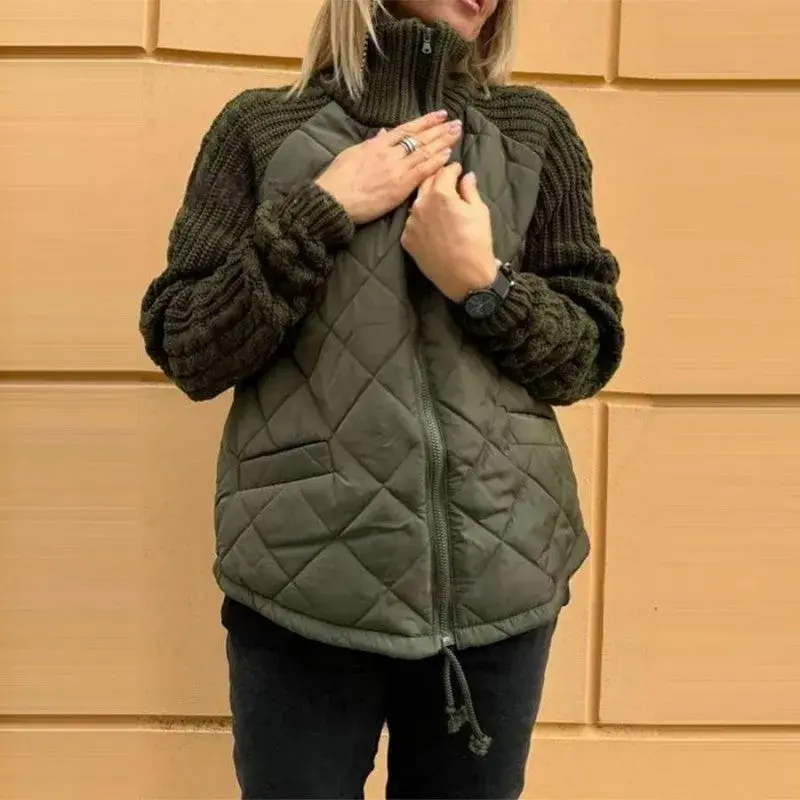 Corisanna - Warme Strickjacke mit Frontreißverschluss