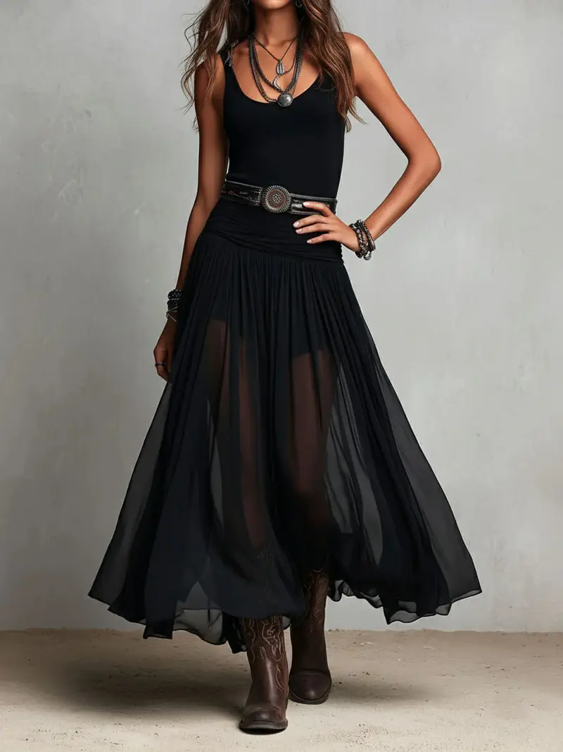 Cressina - Luftig-zartes Maxikleid