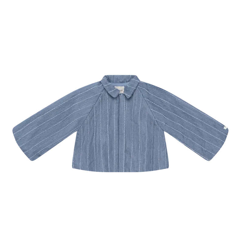 Cyran Jacket | Foggy Blue Striped