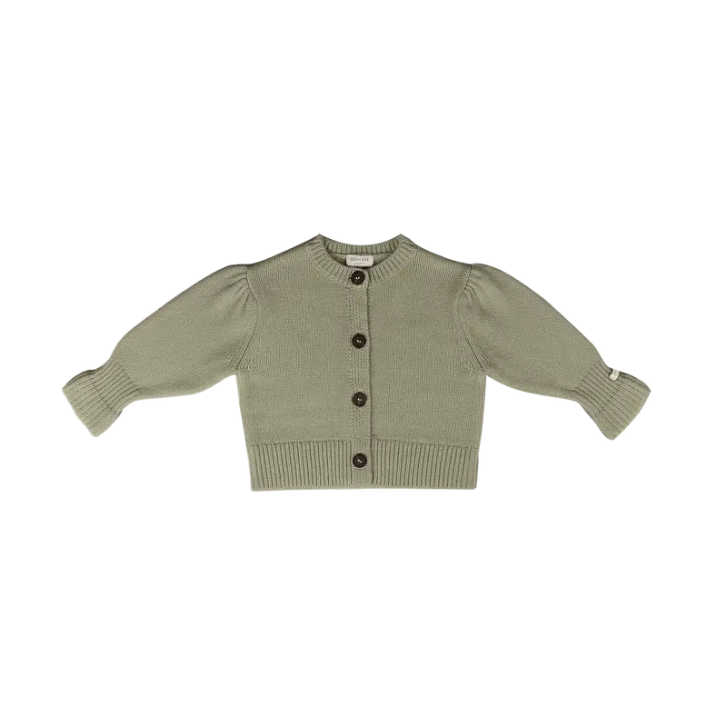 Dakote Cardigan | Dusty Green Metallic