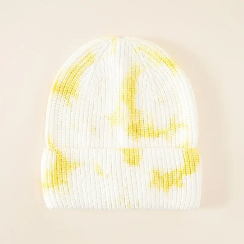 Damen Beanie-Mütze mit Batikdesign