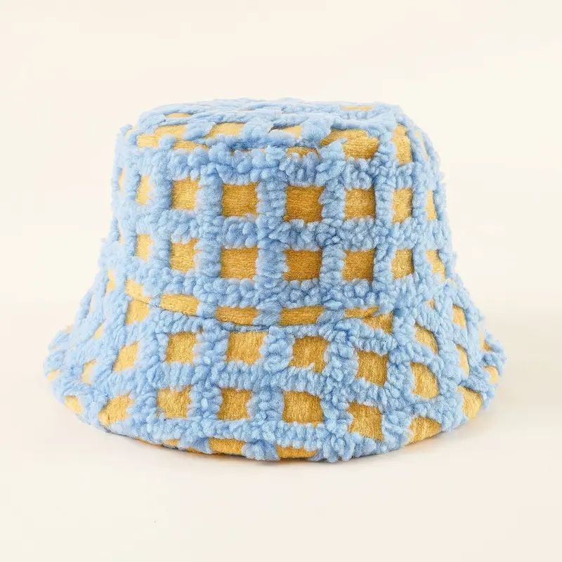 Damen Bucket-Hut mit Karomuster