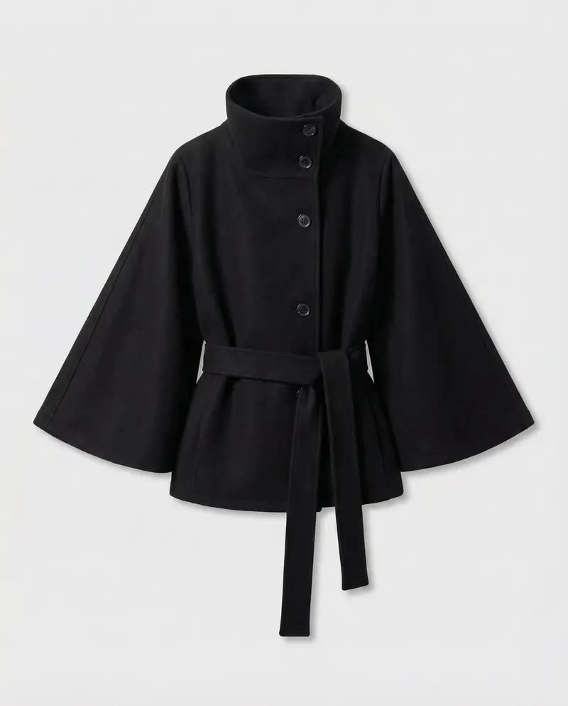 Damen Cape-Jacke mit Gürtel