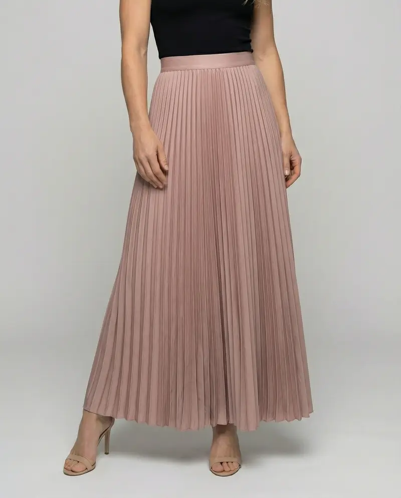 Damen Elegante Blickdichtes Futter Plissee Plissee-Maxirock