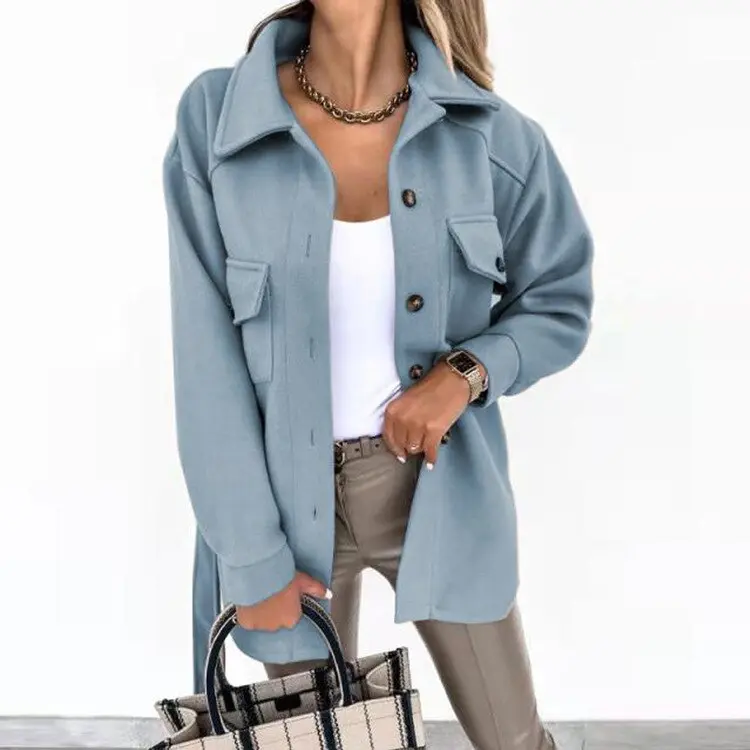 Damen-Hemdjacke mit Knopfleiste