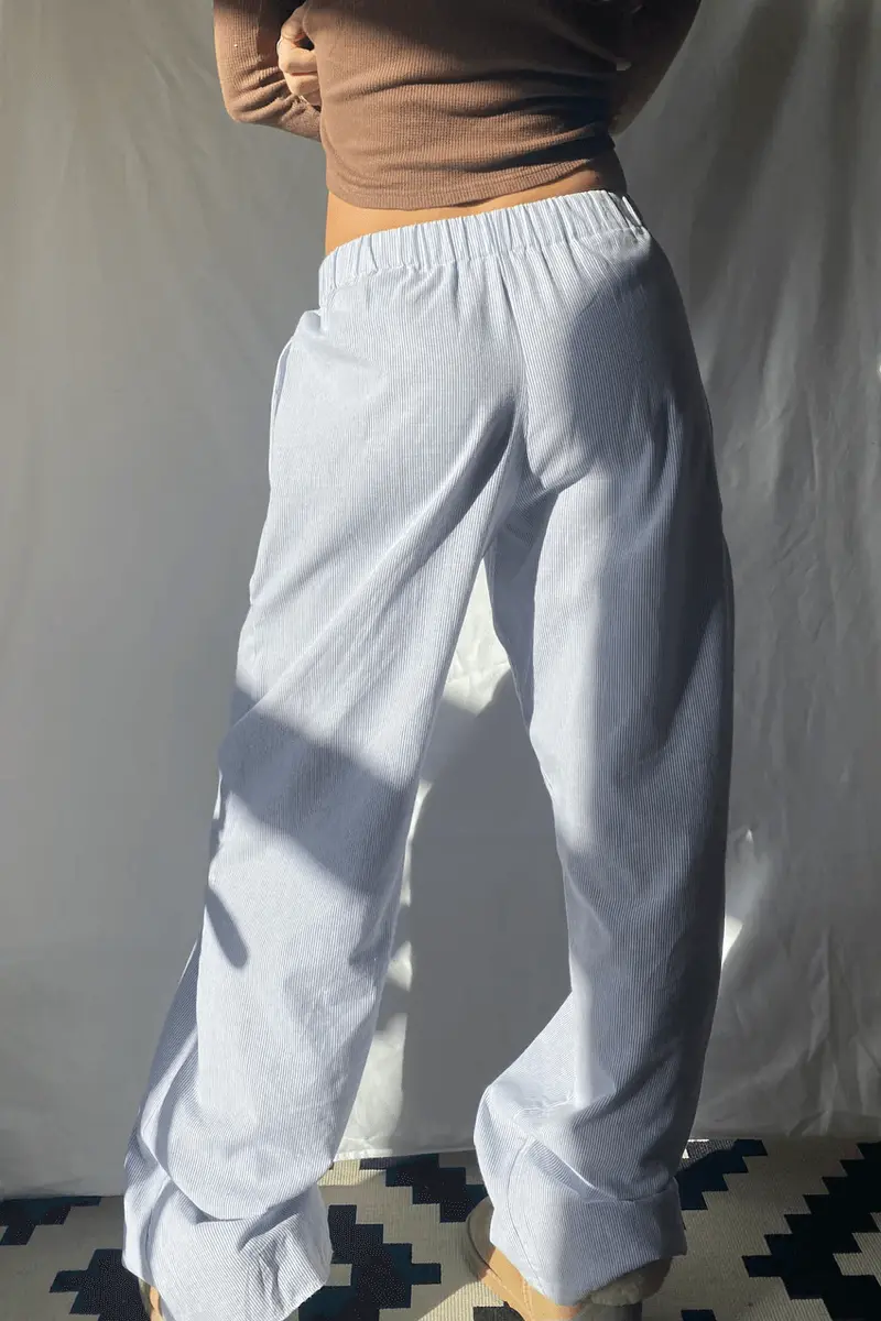 Damen Hose mit elastischem Bund und Seitentaschen