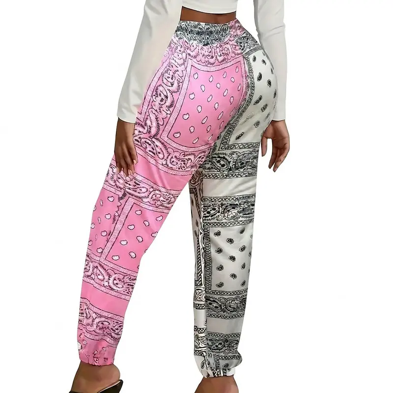 Damen-Jogginghose mit Paisley-Muster