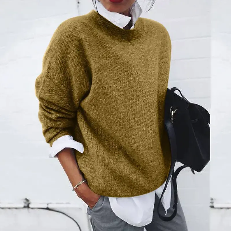 Damen Lässig Langarm Pullover | Warm