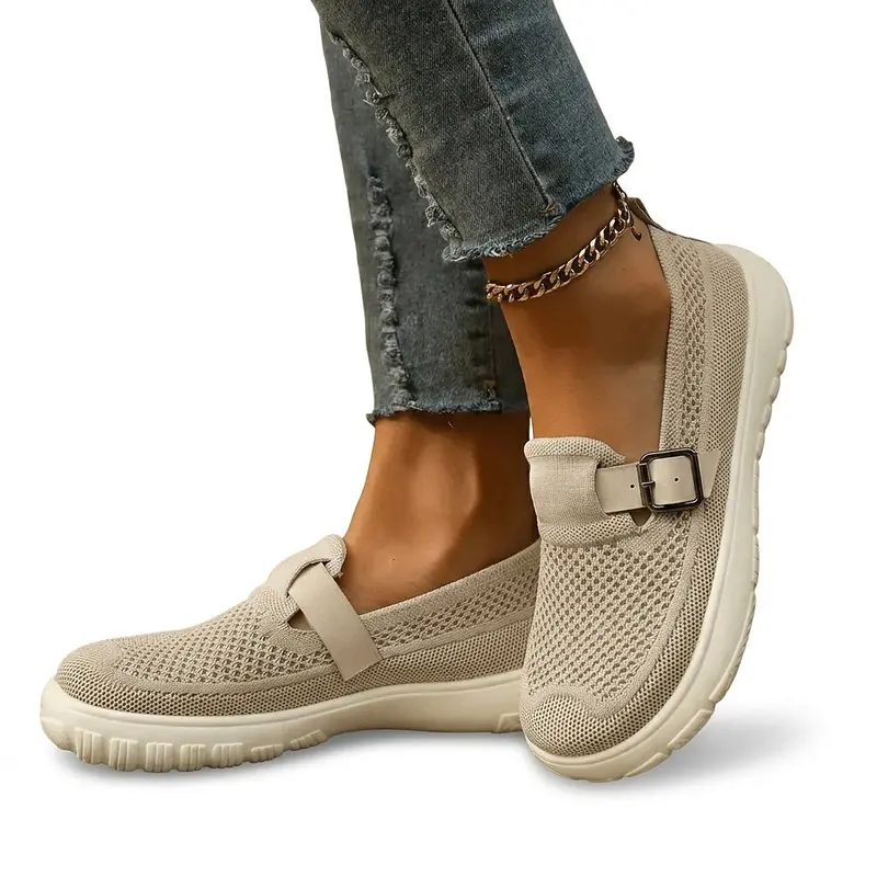 Damen Mesh Mary Jane Slipper