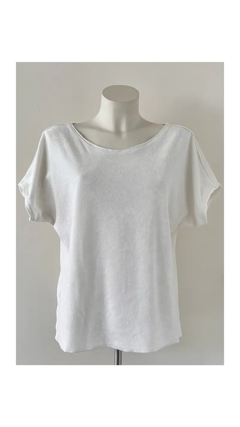 dames shirt van badstof