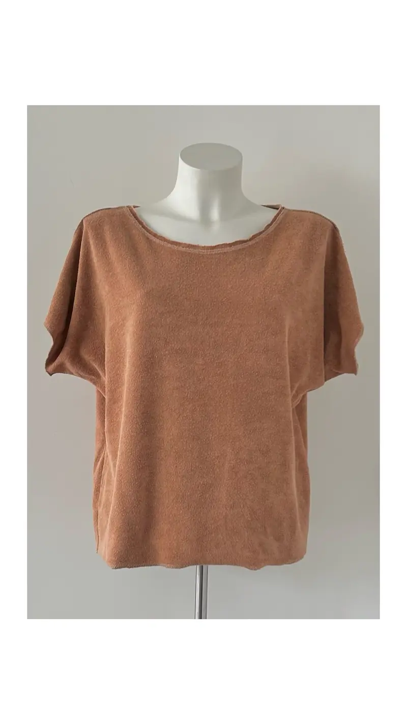 dames shirt van badstof