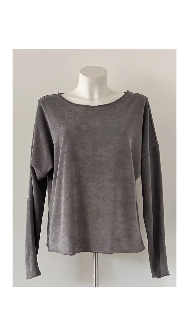 dames sweater van badstof