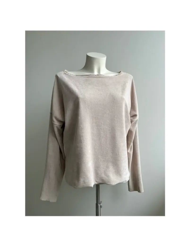 dames sweater van badstof