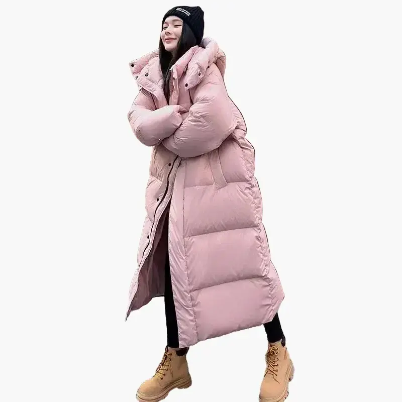 Daniela | Damen Oversized Langer Kapuzen Winter Puffer Mantel