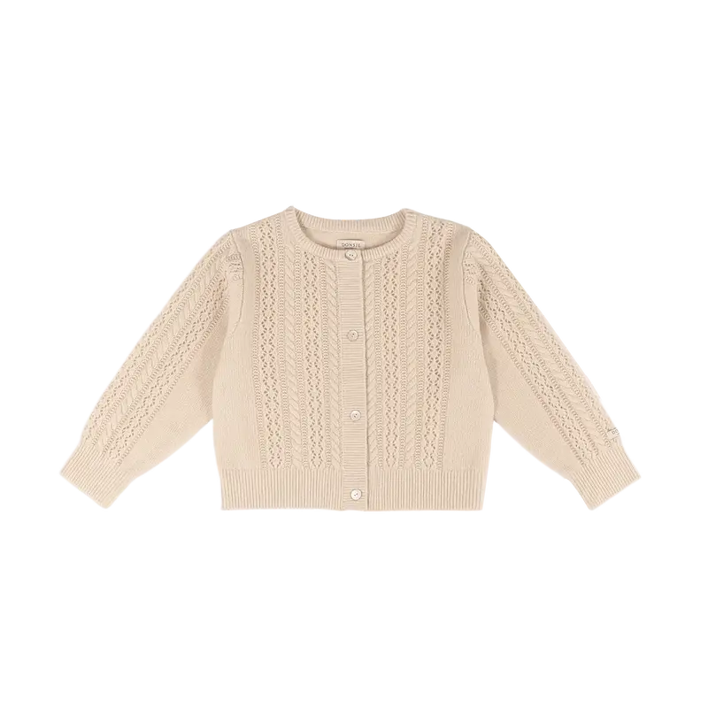 Danik Merino Wool Cardigan | Soft Sand