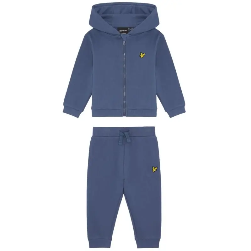 Dark Cornflower zip through hoodie & jogger set