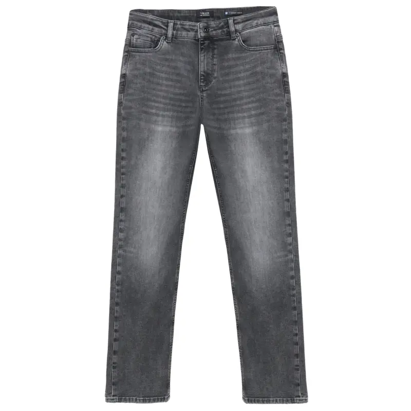 Dark Grey Denim straight wide fit jeans 940492